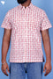 Regular Fit Cotton Men’s Half Sleeved Shirt In Block Print
